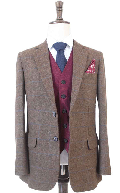 TRAJE DE TWEED DE 3 PIEZAS MIX & MATCH MARRÓN TATTERSALL