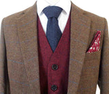 TRAJE DE TWEED DE 3 PIEZAS MIX & MATCH MARRÓN TATTERSALL