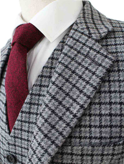 BDtailormade GREY HOUNDSTOOTH TWEED 2 PIECE - BDtailormade TWEED SUITStweedmaker hockerty menstweedsuit