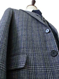 BDtailormade RETRO GREY BLUE PLAID TWEED 2 PIECE SUIT - BDtailormade TWEED SUITStweedmaker hockerty menstweedsuit