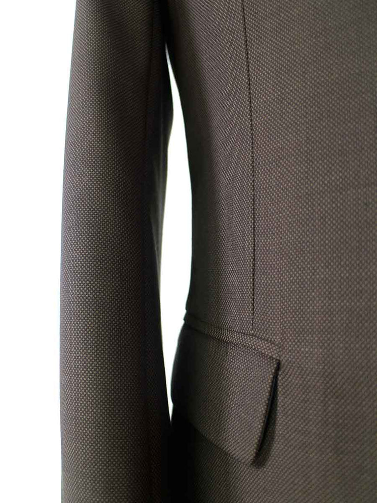 BDtailormade BROWN BIRDSEYE WORSTED 3 PIECE SUIT - BDtailormade Worsted Suittweedmaker hockerty menstweedsuit
