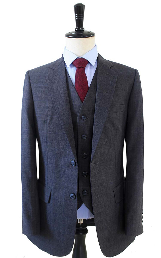 BDtailormade CHARCOAL PRINCE OF WALES CHECK SUIT - BDtailormade Worsted Suittweedmaker hockerty menstweedsuit