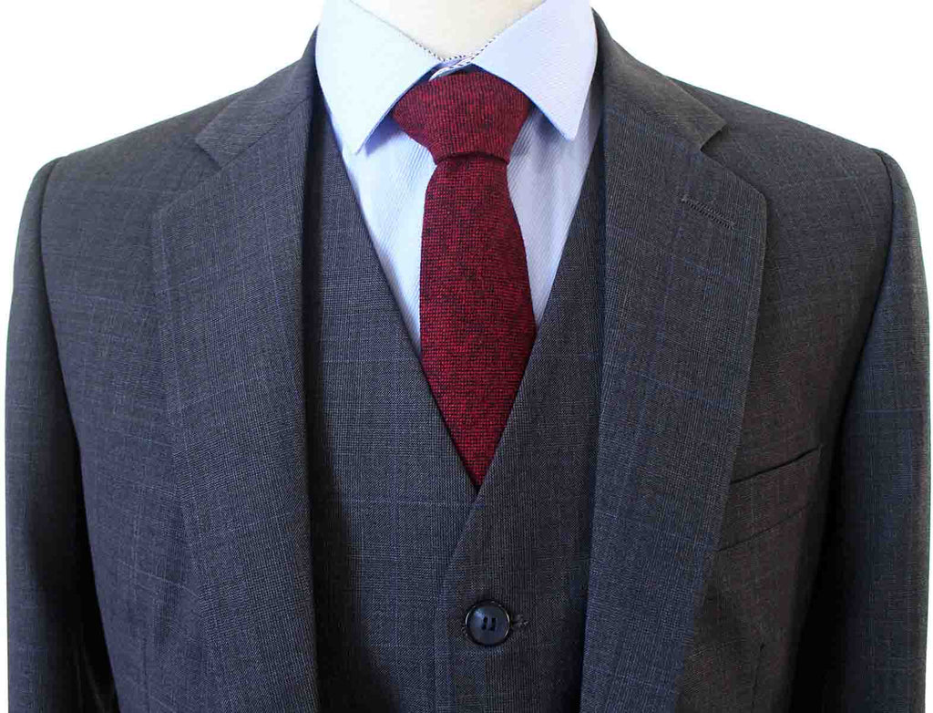 BDtailormade CHARCOAL PRINCE OF WALES CHECK SUIT - BDtailormade Worsted Suittweedmaker hockerty menstweedsuit