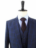 BDtailormade CHARCOAL WINDOWPANE WORSTED 3 PIECE SUIT - BDtailormade Worsted Suittweedmaker hockerty menstweedsuit