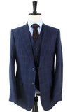 BDtailormade CHARCOAL WINDOWPANE WORSTED 3 PIECE SUIT - BDtailormade Worsted Suittweedmaker hockerty menstweedsuit