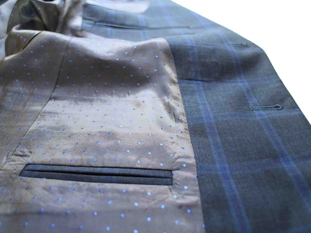 BDtailormade CHARCOAL WINDOWPANE WORSTED 3 PIECE SUIT - BDtailormade Worsted Suittweedmaker hockerty menstweedsuit