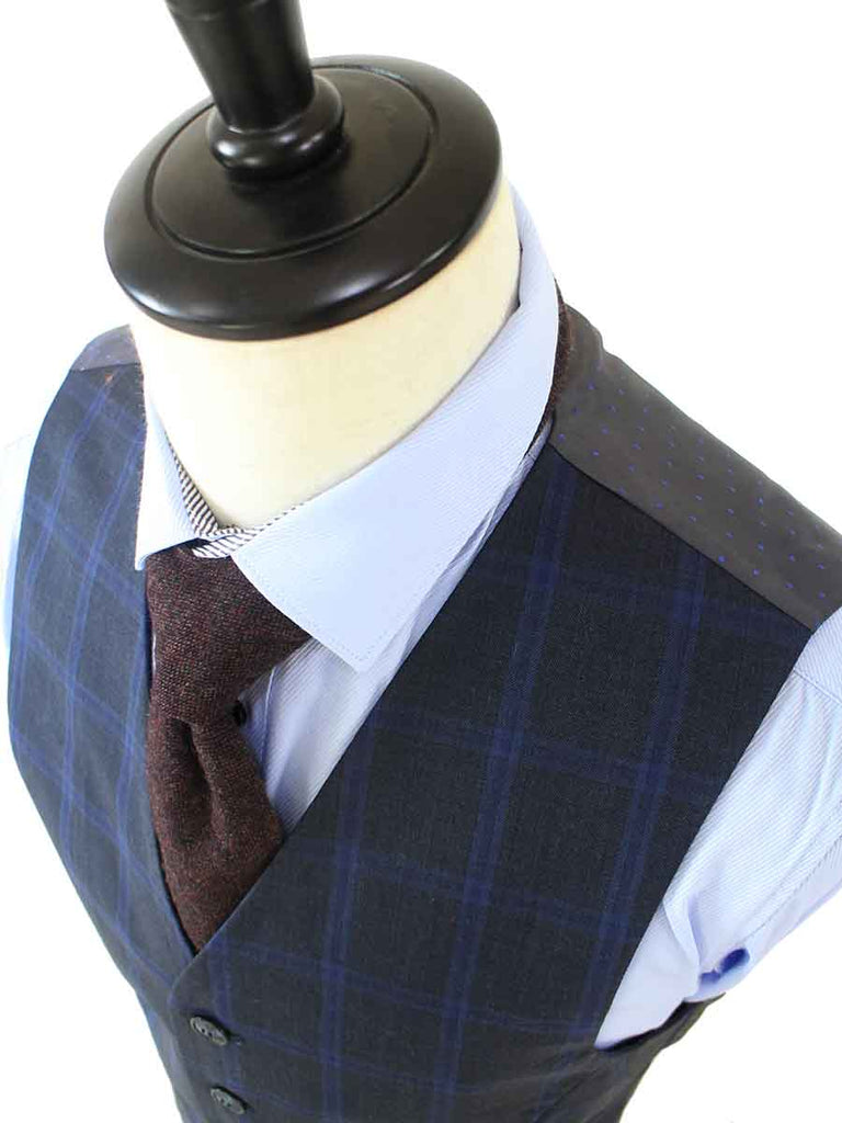 BDtailormade CHARCOAL WINDOWPANE WORSTED 3 PIECE SUIT - BDtailormade Worsted Suittweedmaker hockerty menstweedsuit