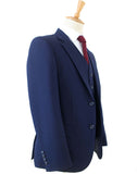 BDtailormade DARK BLUE BIRDSEYE WORSTED 3 PIECE SUIT - BDtailormade Worsted Suittweedmaker hockerty menstweedsuit