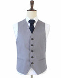 GRAY 3 PIECE LINEN SUIT - BDtailormade