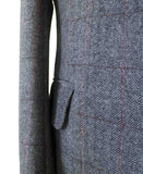 BDtailormade GREY HERRINGBONE MIX & MATCH TWEED 3 PIECE SUIT - BDtailormade TWEED SUITStweedmaker hockerty menstweedsuit