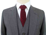 BDtailormade GREY BIRDSEYE WORSTED 3 PIECE SUIT - BDtailormade Worsted Suittweedmaker hockerty menstweedsuit