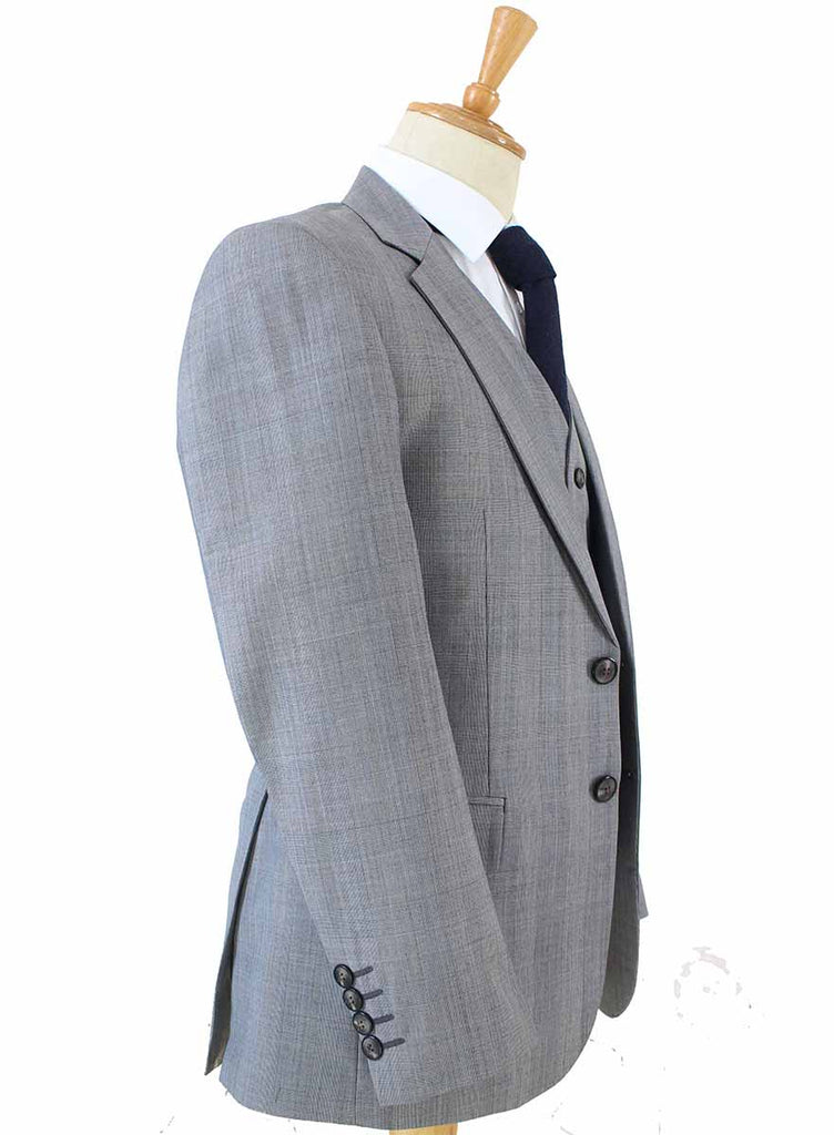 BDtailormade LIGHT GREY PRINCE OF WALES CHECK SUIT - BDtailormade Worsted Suittweedmaker hockerty menstweedsuit