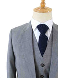 BDtailormade LIGHT GREY PRINCE OF WALES CHECK SUIT - BDtailormade Worsted Suittweedmaker hockerty menstweedsuit