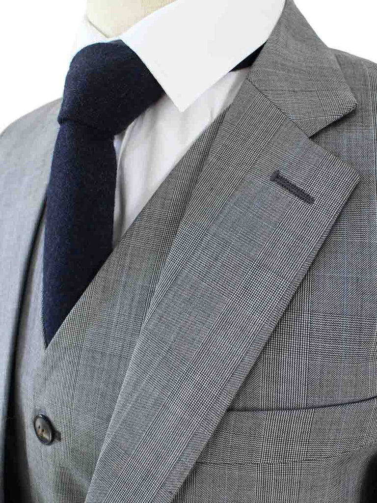 BDtailormade LIGHT GREY PRINCE OF WALES CHECK SUIT - BDtailormade Worsted Suittweedmaker hockerty menstweedsuit