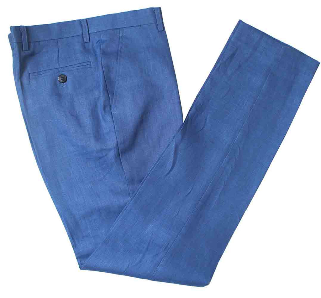 NAVY BLUE 3 PIECE LINEN SUIT - BDtailormade