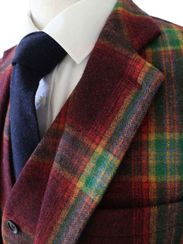 BDtailormade RAINBOW RED PLAID TWEED JACKET - BDtailormade TWEED JACKETStweedmaker hockerty menstweedsuit
