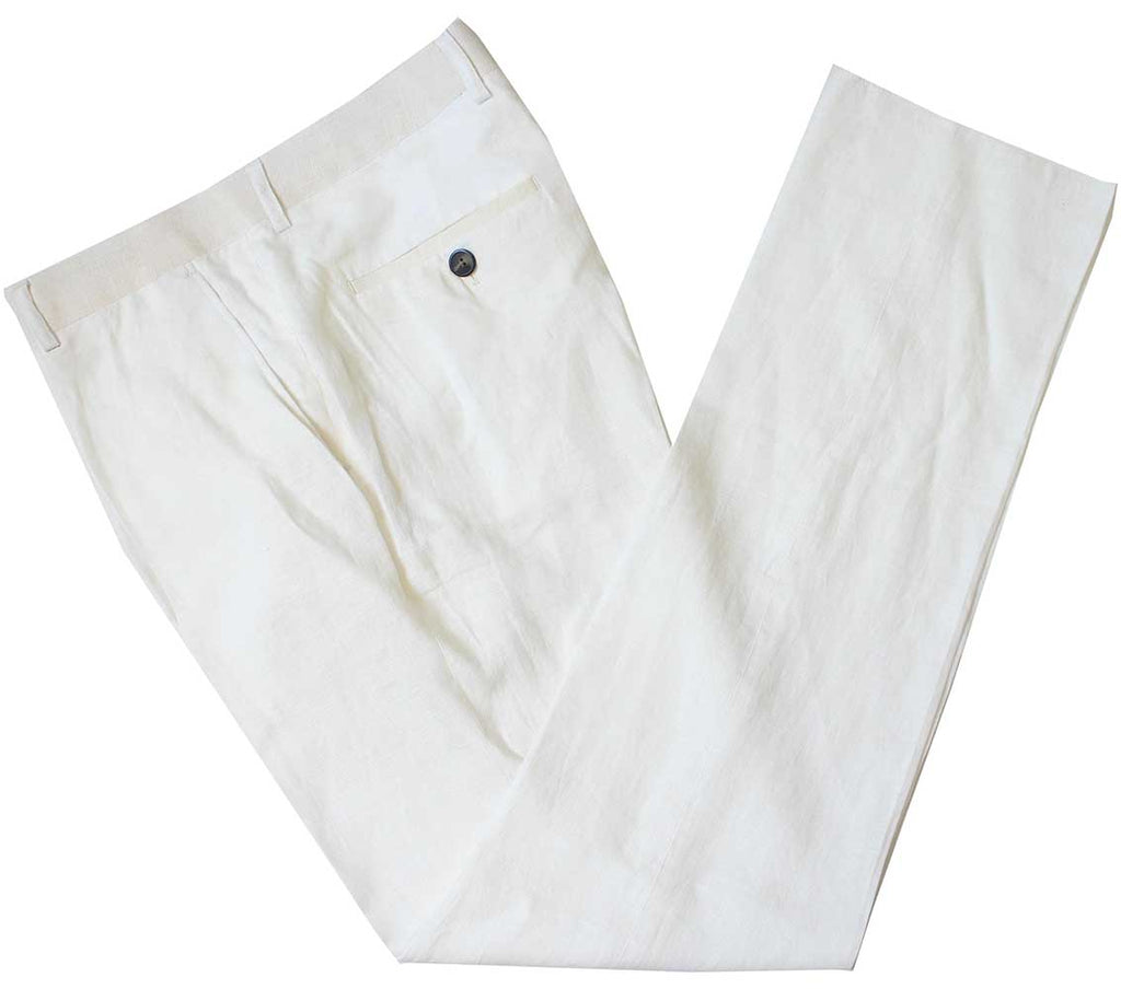 WHITE 3 PIECE LINEN SUIT - BDtailormade