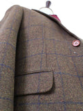 BDtailormade COUNTRY BROWN PLAID TWEED 3 PIECE SUIT - BDtailormade TWEED SUITStweedmaker hockerty menstweedsuit