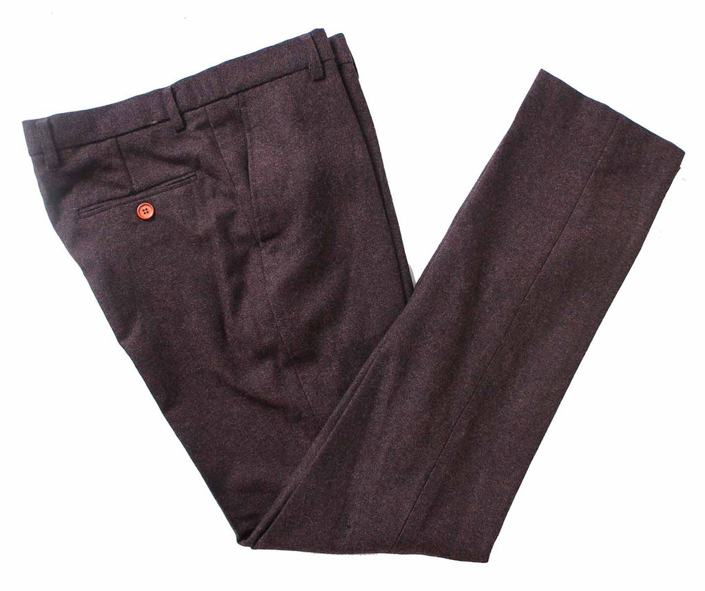 BDtailormade DARK BROWN BARLEYCORN TWEED 3 PIECE SUIT - BDtailormade TWEED SUITStweedmaker hockerty menstweedsuit