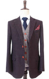 TWEED DE MAÍZ DE CEBADA MARRÓN OSCURO MEZCLA Y COMBINA 3 PIEZAS