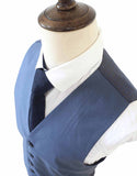 TRAJE DE 3 PIEZAS DE PEINADO GRIS AZUL 