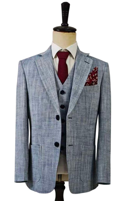 TRAJE DE 3 PIEZAS DE TWEED A CUADROS ROJOS ARCOÍRIS MIX &amp; MATCH