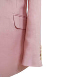 TRAJE DE 3 PIEZAS DE LINO ROSA