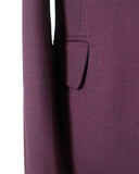 TRAJE DE 3 PIEZAS DE ESTAMPADO OJO DE PERDIZ ROJO VINO 
