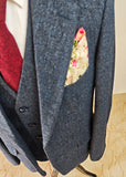 TRAJE DE 3 PIEZAS DE TWEED A CUADROS ROJOS ARCOÍRIS MIX &amp; MATCH