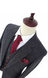 BDtailormade BLACK HERRINGBONE TWEED 3 PIECE SUIT - BDtailormade TWEED SUITStweedmaker hockerty menstweedsuit