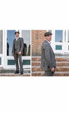 TRAJE DE 3 PIEZAS DE TWEED CON CUADROS PRÍNCIPE DE GALES MARRÓN