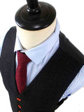 BDtailormade CHARCOAL SPECKLED DONEGAL TWEED 3 PIECE SUIT - BDtailormade TWEED SUITStweedmaker hockerty menstweedsuit